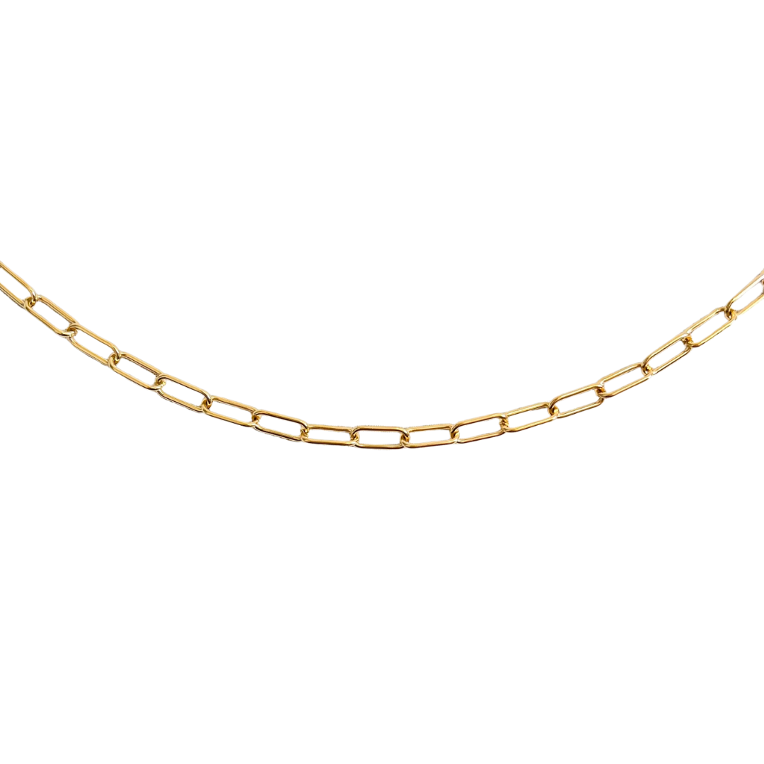 Gold Paper Clip Chain