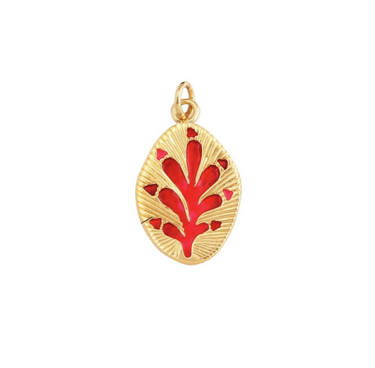 Red flower charm