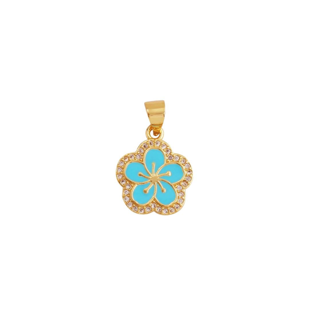 Blue hibiscus charm